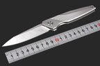 8'' New CNC M390 Steel Blade Full T4C Titanium Handle Pocket Camping Folding Tool DF96