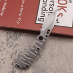 8.5'' New CNC Stone Wash D2 Blade Full T4C Titanium Handle   Folding Pocket Tool DF58