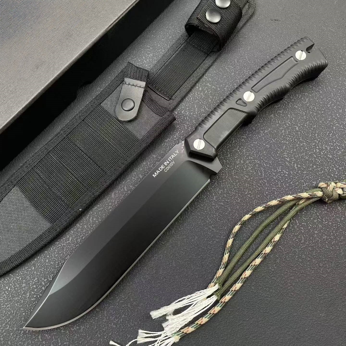 New Fixed Blade N690 Blade G10 Handle Camping Hiking Knife VTH17