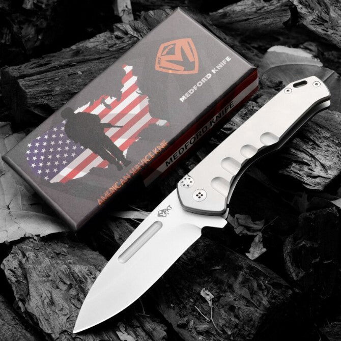 8.5''New Manual Folding Knife D2 Steel Blade All Steel Handle Folding Knife DF33
