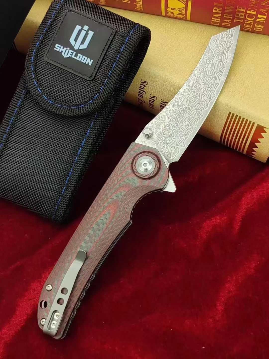 8.5'' New Folding Knife 9Cr18Markov Blade G10 Handle PocketKnife VTF202