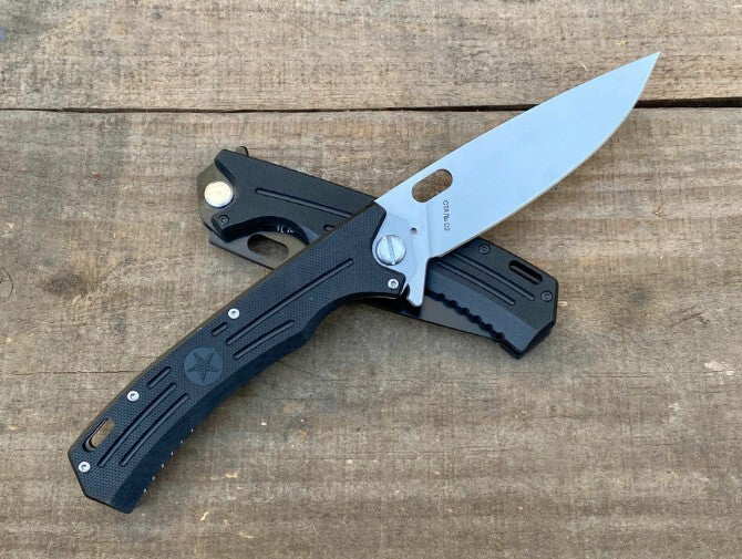 9" New Manual Folding Knife D2 Blade G10 Handle Liner Lock Pocket Knife DF52