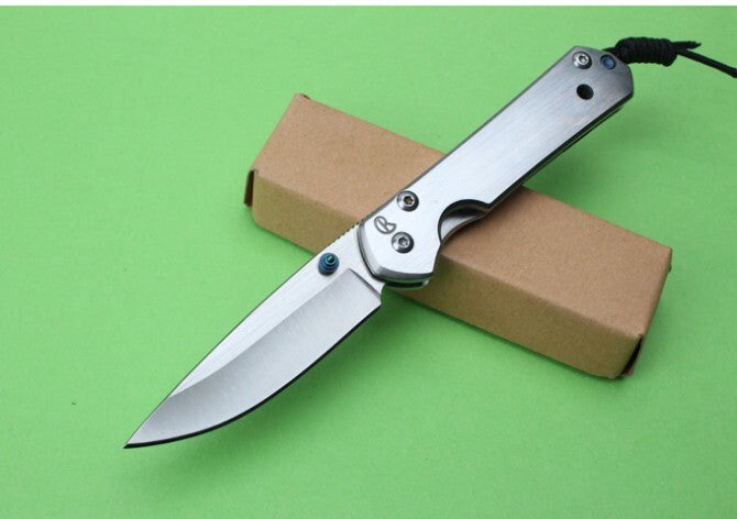 New 440C Steel Blade Sebenza21 Style All Steel Handle Pocket Folding Knife VTF39