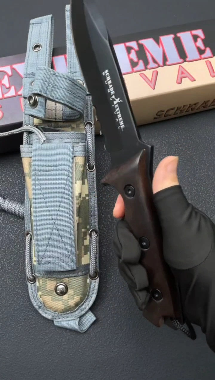 12'' New 9Cr15MoV Steels ABS handle camping Hunting Knife VTH87W