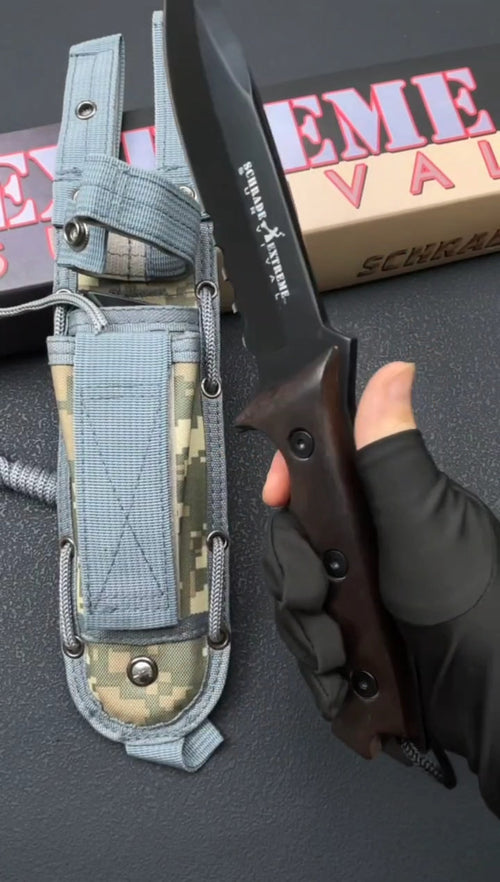 12'' New 9Cr15MoV Steels ABS handle camping Hunting Knife VTH87W