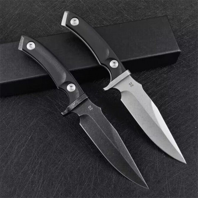 8'' New CNC D2 Blade Full Tang G10 Handle Sharp Knife VTH70