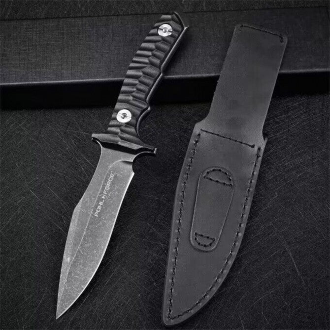8'' New CNC D2 Blade Full Tang G10 Handle Sharp Knife VTH69