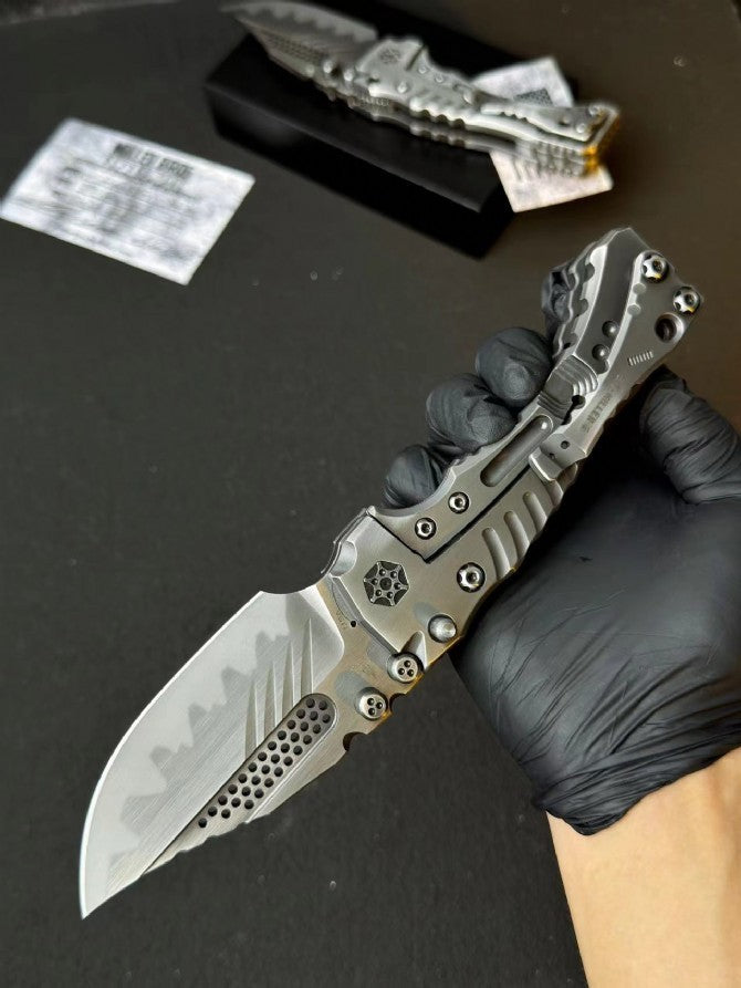 10" New CNC Z-Wear Steel Blade T4C Handle Camping Folding Knife VTF161