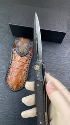 New Folding Tool VG10 Damascus Blade Wood Handle Liner Lock Tool VTF157