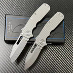 7'' New S35VN Blade Full T4C Titanium Handle Folding Camping Pocket Tool VTF83T