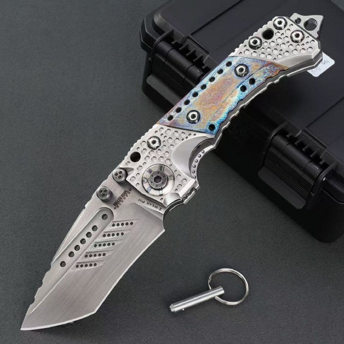 10"New CNC Large Z-Wear Steel Blade T4C Handle Folding Knife VTF24