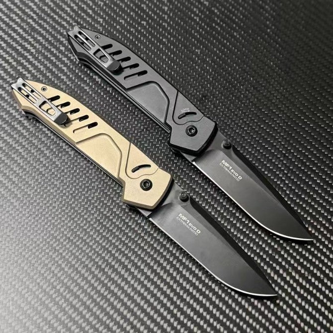 New N690 Blade Aluminum Handle Camping Pocket Folding EDC Knife VTF118