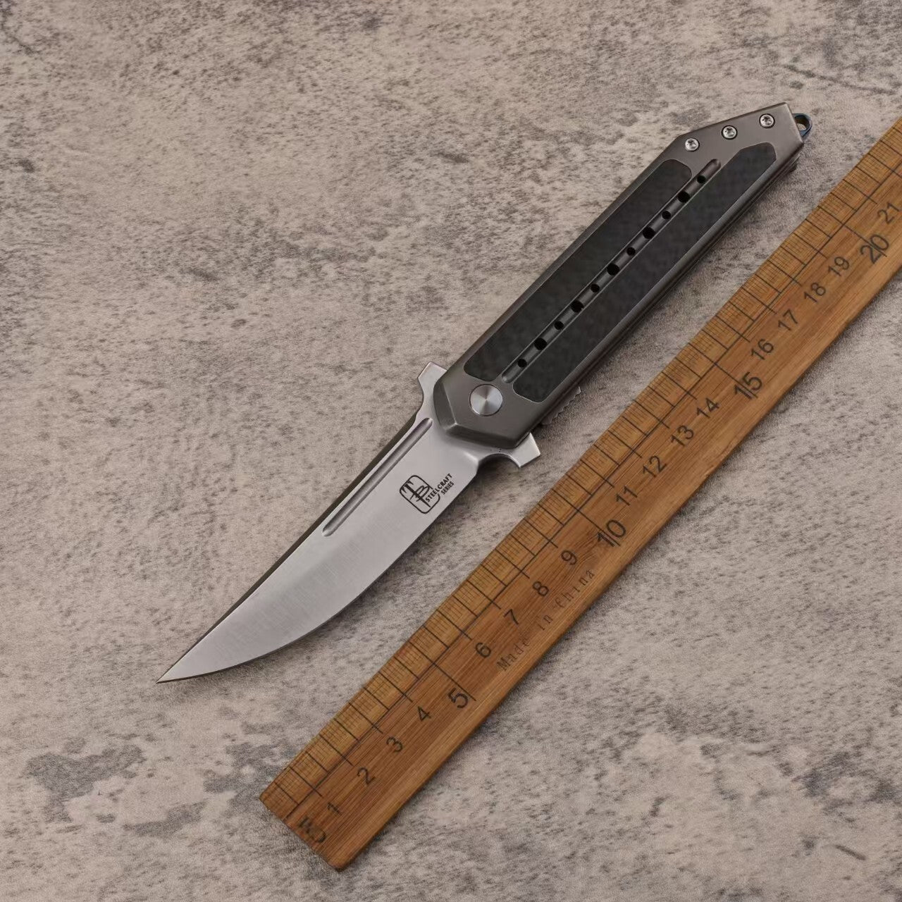 8.5''New Manual Folding Knife S35VN Blade Full T4C Titanium Handle Pocket Camping Knife VTF70