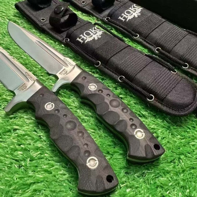11'' New Full Tang D2 Steel Blade G10 Handle Camping Knife VTH97