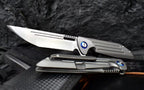 8'' New CNC M390 BladeFull T4C Titanium Handle  Folding Tool VTF92