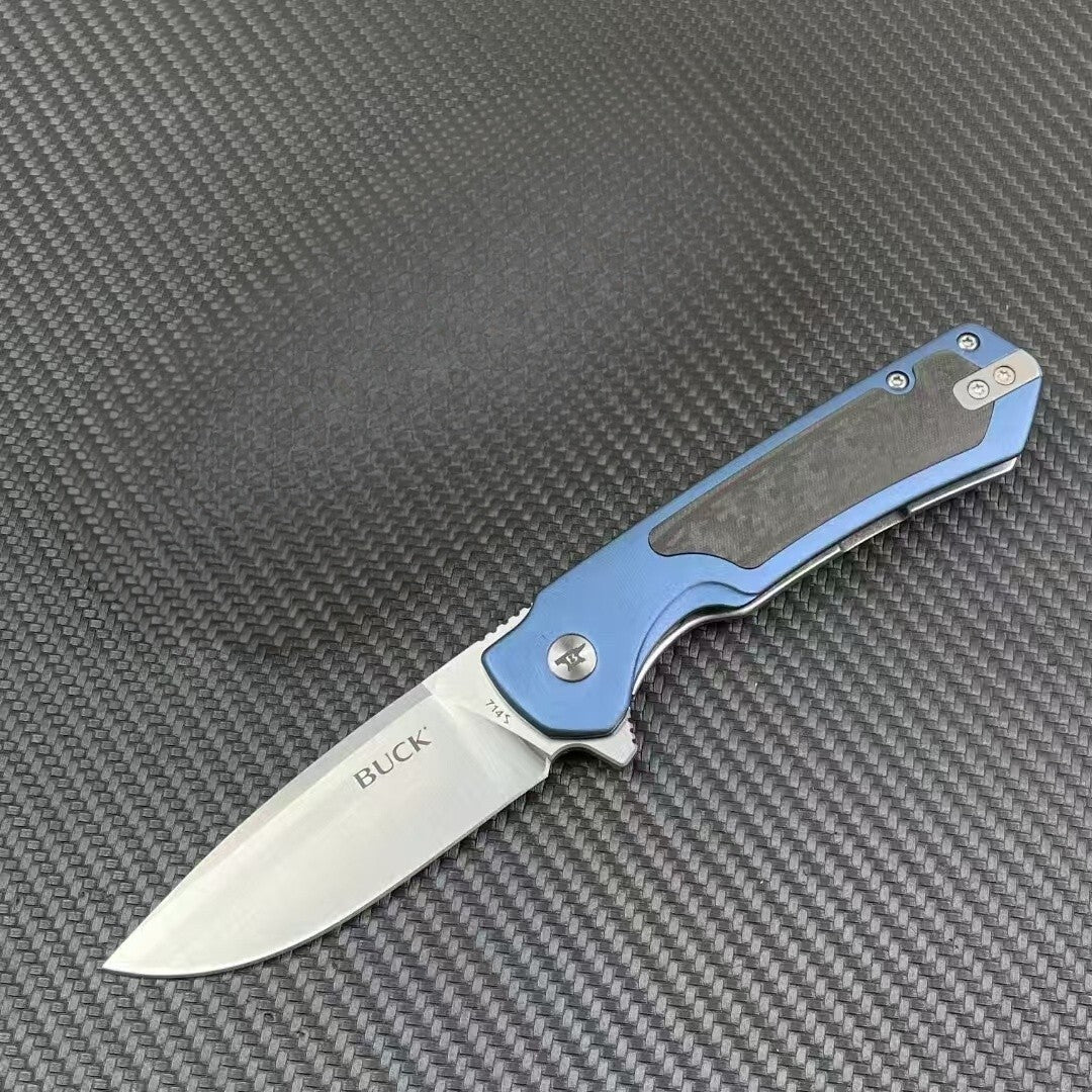 7'' New D2 Blade Steels Handle Pocket Folding Camping Knife DF02
