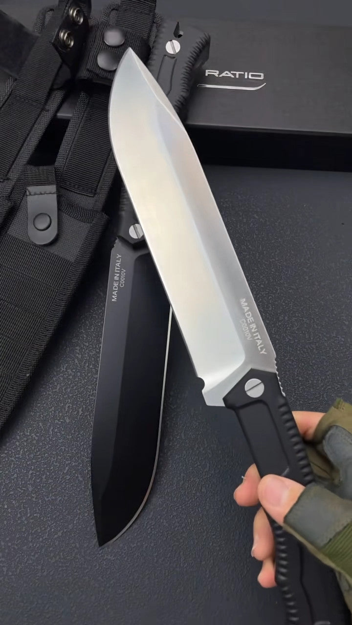 New Fixed Blade N690 Blade G10 Handle Camping Hiking Knife VTH17