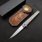 7'' New M390 Blade Full TC4 T4C Handle Camping Folding Tool VTF179