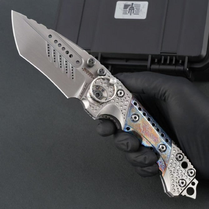 10"New CNC Large Z-Wear Steel Blade T4C Handle Folding Knife VTF24