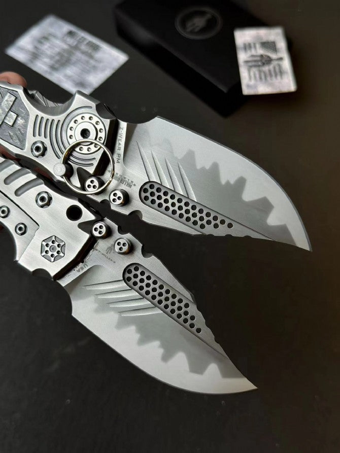10" New CNC Z-Wear Steel Blade T4C Handle Camping Folding Knife VTF161