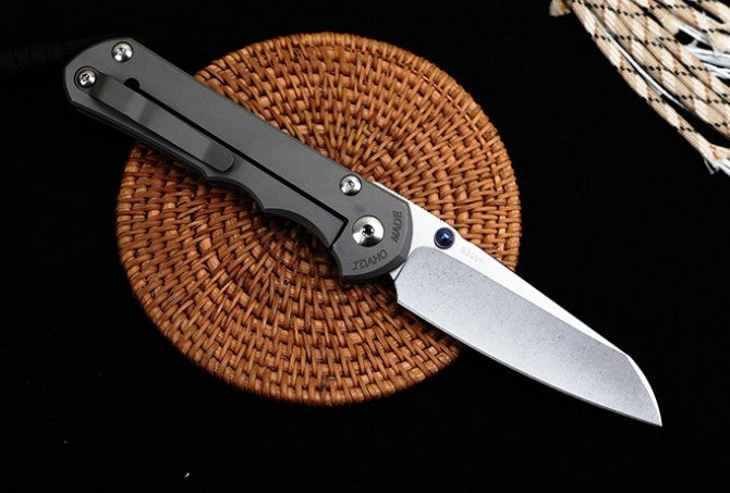 New CNC S35V Blade Sebenza 21 Style Full T4C Titanium Handle Pocket Camping Folding Knife DF188