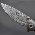 New Folding Tool VG10 Damascus Blade Wood Handle PocketTool VTF38
