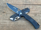 9" New Manual Folding Tool D2 Blade G10 Handle Liner Lock Pocket Tool DF52