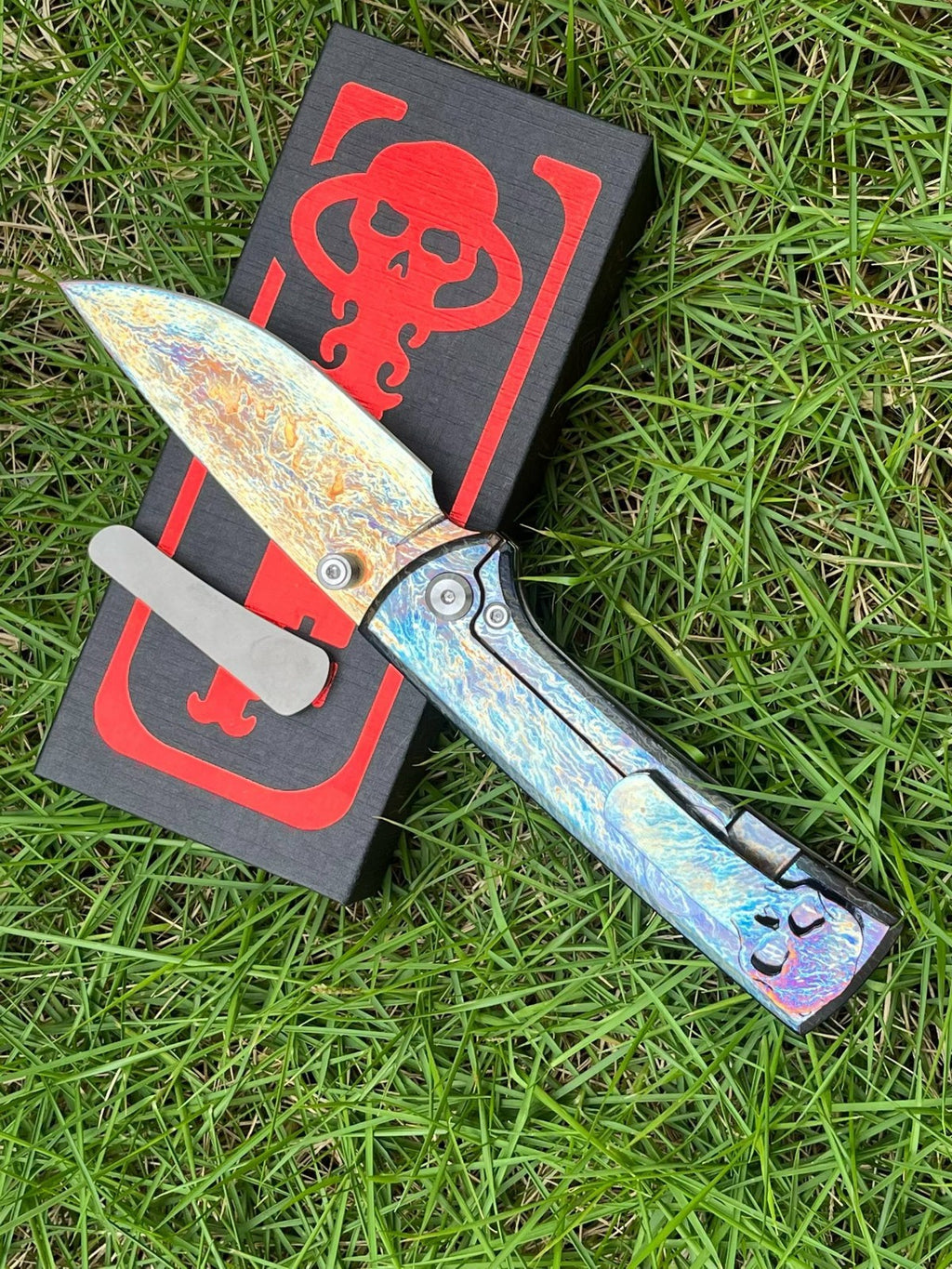 8'' New Folding M390 Steels Blade Full T4C Titanium Handle  Camping PocketKnife VTF107S