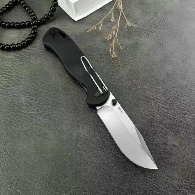 8.5''New 440C Blade Nylon Fiber Handle Camping Folding Pocket Knife BK40