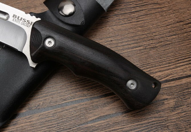 9'' New 440 Steel Fixed Blade Wood Handle Camping Knife VTH126