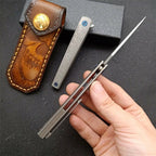 7'' New M390 Blade Full TC4 T4C Handle Camping Folding Tool VTF179