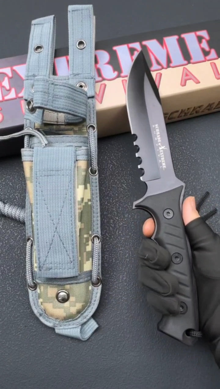 12'' New 9Cr15MoV Steels ABS handle camping Hunting Knife VTH87