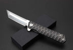 8'' New CNC D2 Blade Fast Opening Full Steel handle Pocket Folding Tool VTF51