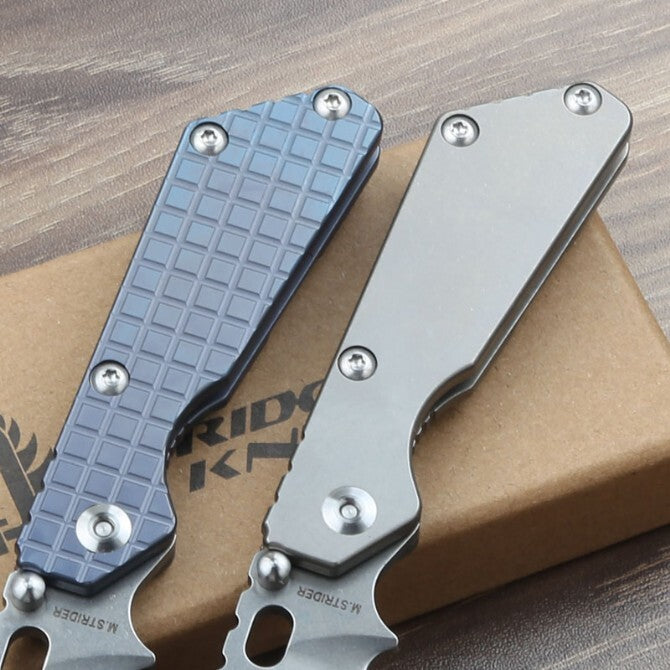 6.5'' New CPM154 Blade Full T4C Titanium Handle Pocket Camping Folding Knife VTF56