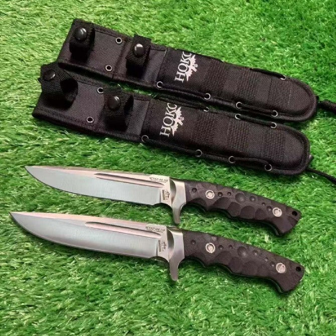 11'' New Full Tang D2 Steel Blade G10 Handle Camping Knife VTH97
