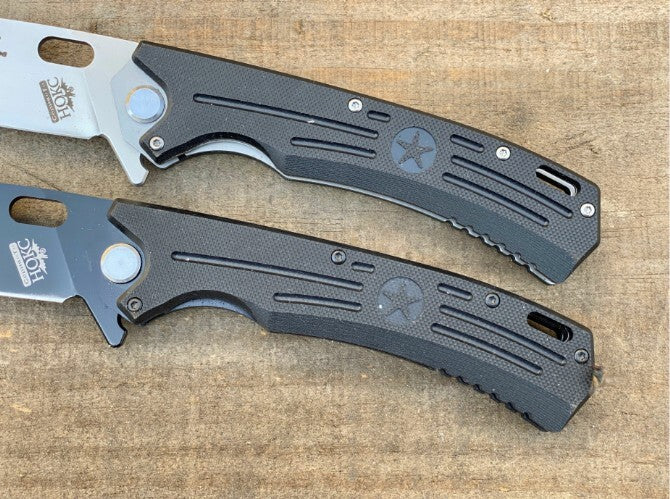 9" New Manual Folding Knife D2 Blade G10 Handle Liner Lock Pocket Knife DF52