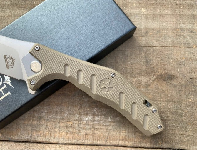 9"New Manual Folding Knife D2 Blade G10 Handle Pocket Folding Knife DF54