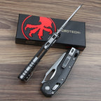 9''New CNC StoneWash M390 Blade Carbon Fibre Handle Camping Folding Tool VTF66