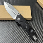9.5'' New CNC Stone wash N690 Blade Aluminum Handle Survival Folding Tool VTF76