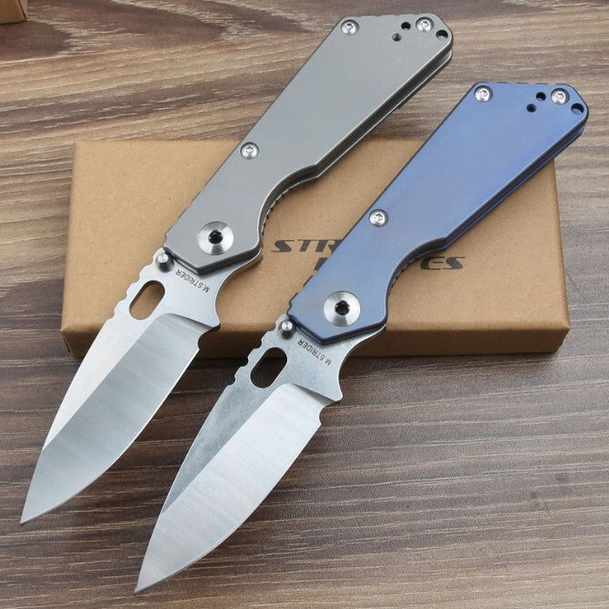 8'' New CNC CPM154 Blade Full T4C Titanium Handle Pocket Camping Folding Knife VTF54