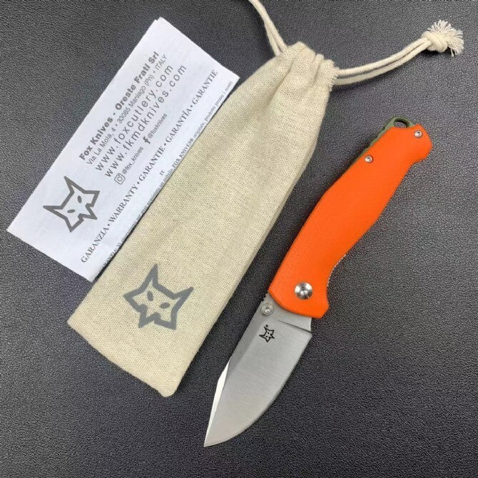 7'' New N690 Blade G10 Handle Camping Folding Knife VTF523