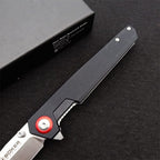 8'' New CNC Fast Opening 440B Steel Blade G10 Handle Camping Folding Tool VTF27
