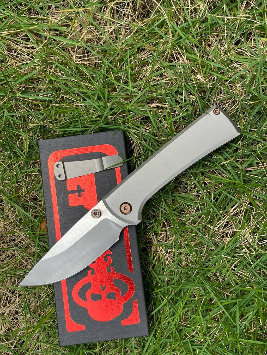 8'' New FoldingKnife M390 Blade Full T4C Titanium Handle Pocket Camping Knife VTF95N