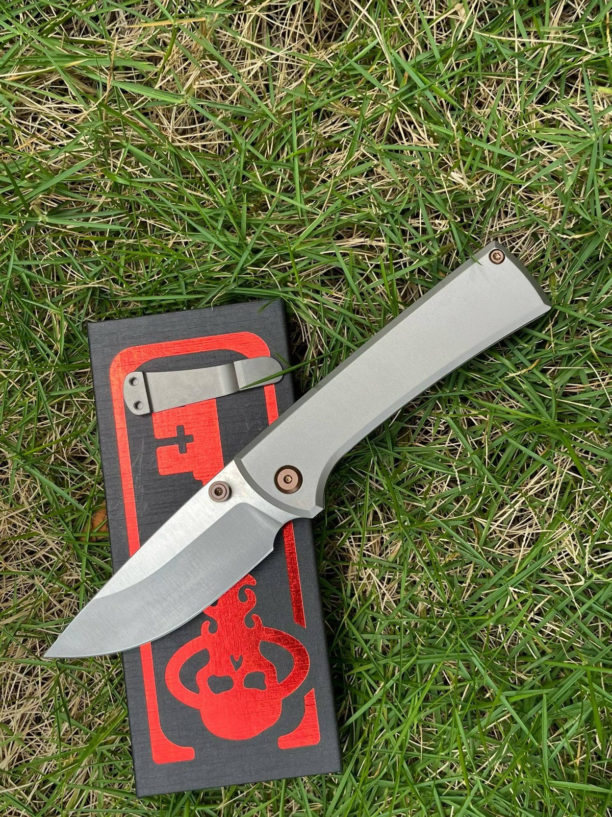 8'' New FoldingKnife M390 Blade Full T4C Titanium Handle Pocket Camping Knife VTF95N