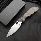 New CNC Stone Wash D2 Steel Blade Full T4C Titanium Handle Pocket Camping Folding Tool DF186B