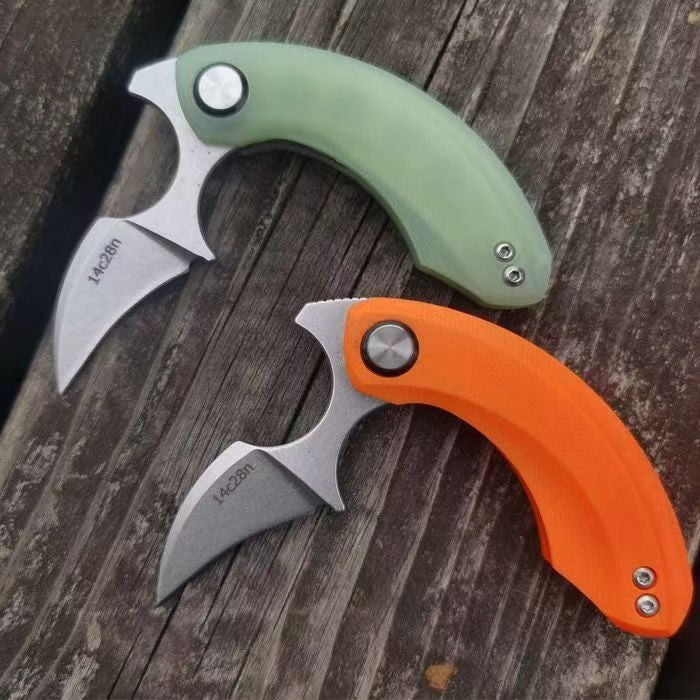 New Mini 14C28N Steels Blade G10 Handle EDC Pocket Folding Knife VTF33
