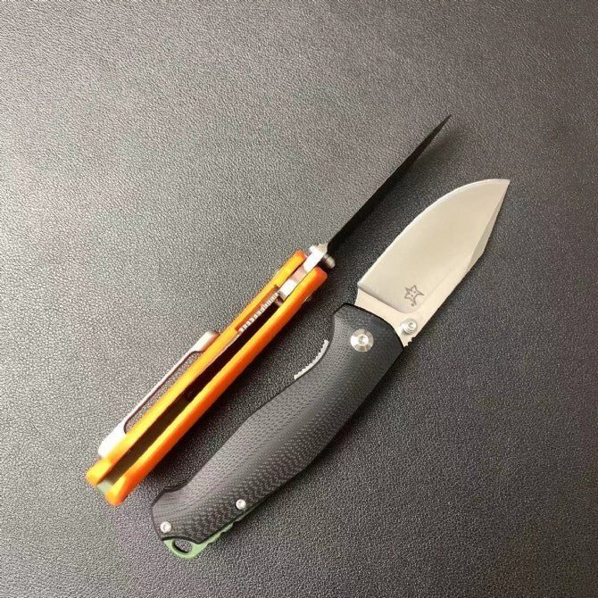 7'' New N690 Blade G10 Handle Camping Folding Knife VTF523