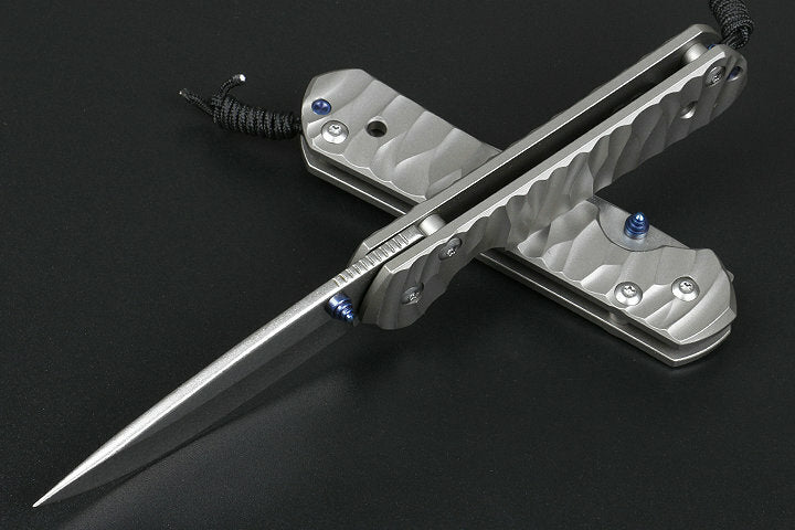 New CNC D2 Blade Sebenza 21 Style Full T4C Titanium Handle Pocket Camping Folding Knife DF05