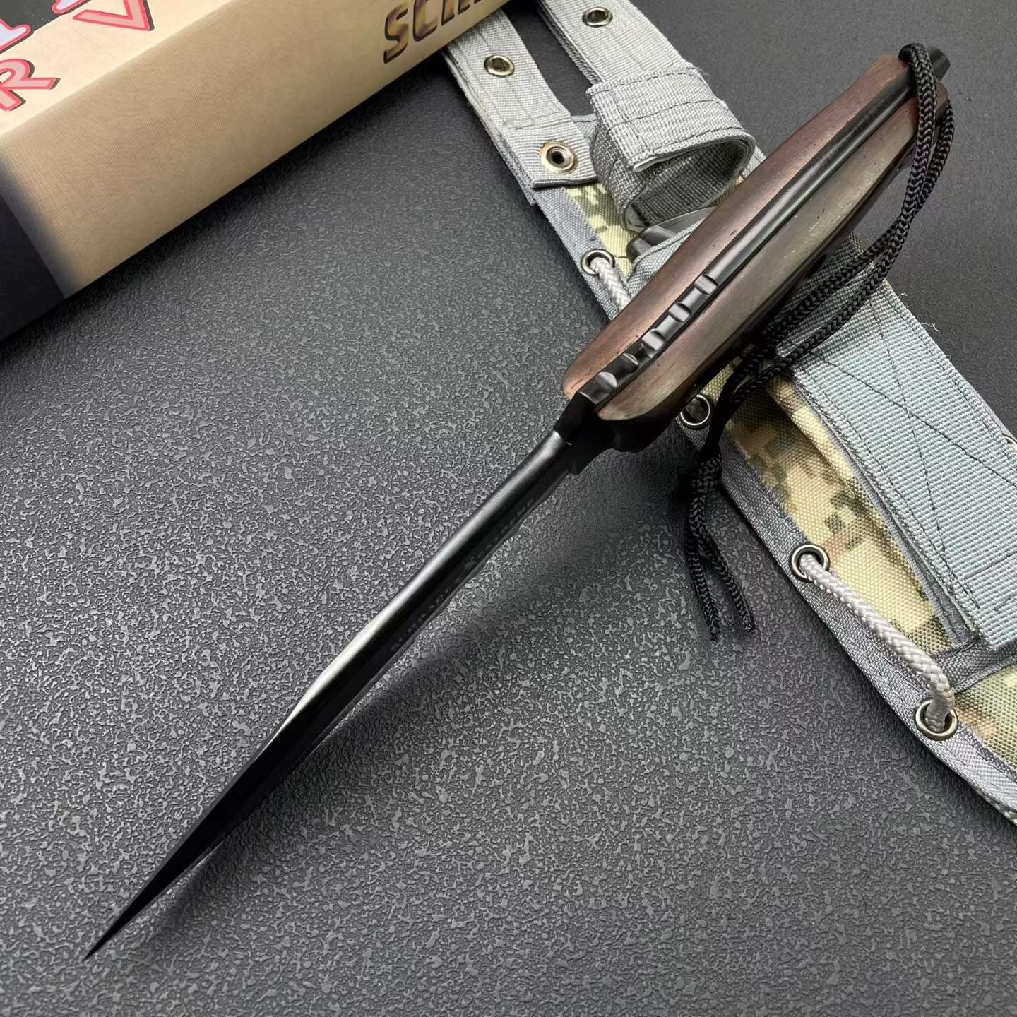 12'' New 9Cr15MoV Steels ABS handle camping Hunting Knife VTH87W