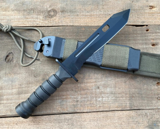 12'' New 440C Blade Nylon Fiber Glass Handle Camping KnifeVTH66